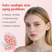 Capsules de sérum au rétinol HKH pour le visage : Sérum anti-âge et anti-rides à la vitamine A et E et au collagène pour femmes - Hydrate, lisse les ridules et raffermit la peau - Format voyage (38 capsules)