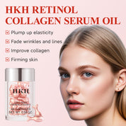 Capsules de sérum au rétinol HKH pour le visage : 48 capsules. Sérum de nuit anti-âge à la vitamine A et aux rides. Huile de collagène et vitamine E pour femmes. Soin quotidien en profondeur pour les ridules. Lisse et hydrate. 17 g (0,58 oz).