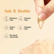 Capsules de sérum correcteur de taches brunes à la triple vitamine C pour femmes | Essence anti-âge Camellia VE et sérum à la niacinamide pour raffermir la peau relâchée et atténuer les ridules