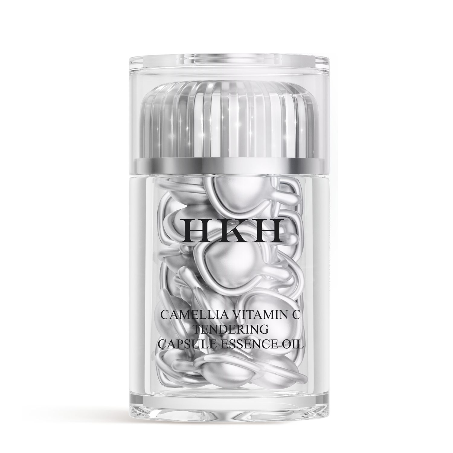 Capsules de sérum triple vitamine C pour le visage : correction des taches brunes avec camélia et niacinamide VE. Sérum anti-âge pour femmes - 28 capsules pour raffermir la peau relâchée et atténuer les ridules.