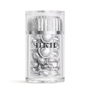 Capsules de sérum triple vitamine C pour le visage : correction des taches brunes avec camélia et niacinamide VE. Sérum anti-âge pour femmes - 28 capsules pour raffermir la peau relâchée et atténuer les ridules.