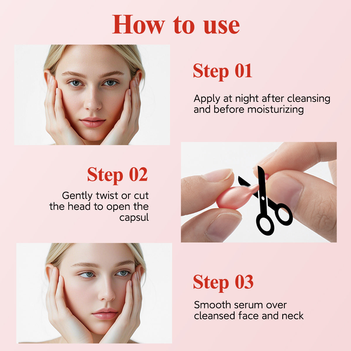 Capsules de sérum au rétinol HKH pour le visage : 48 capsules. Sérum de nuit anti-âge à la vitamine A et aux rides. Huile de collagène et vitamine E pour femmes. Soin quotidien en profondeur pour les ridules. Lisse et hydrate. 17 g (0,58 oz).