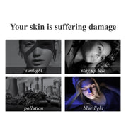 Capsules de sérum triple vitamine C pour le visage : correction des taches brunes avec camélia et niacinamide VE. Sérum anti-âge pour femmes - 28 capsules pour raffermir la peau relâchée et atténuer les ridules.