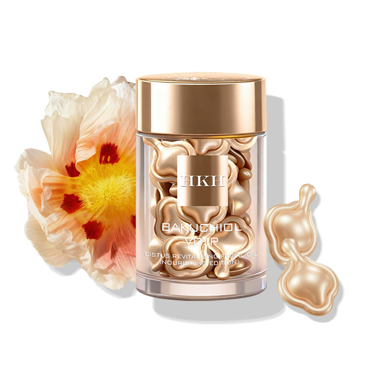 Capsules de sérum au rétinol et bakuchiol HKH : 30 doses uniques de sérum anti-âge anti-rides à base d’HPR et de vitamine C pour les femmes de 25 à 55 ans – Améliore les rides et les taches brunes – Raffermit, lisse et hydrate – Format voyage