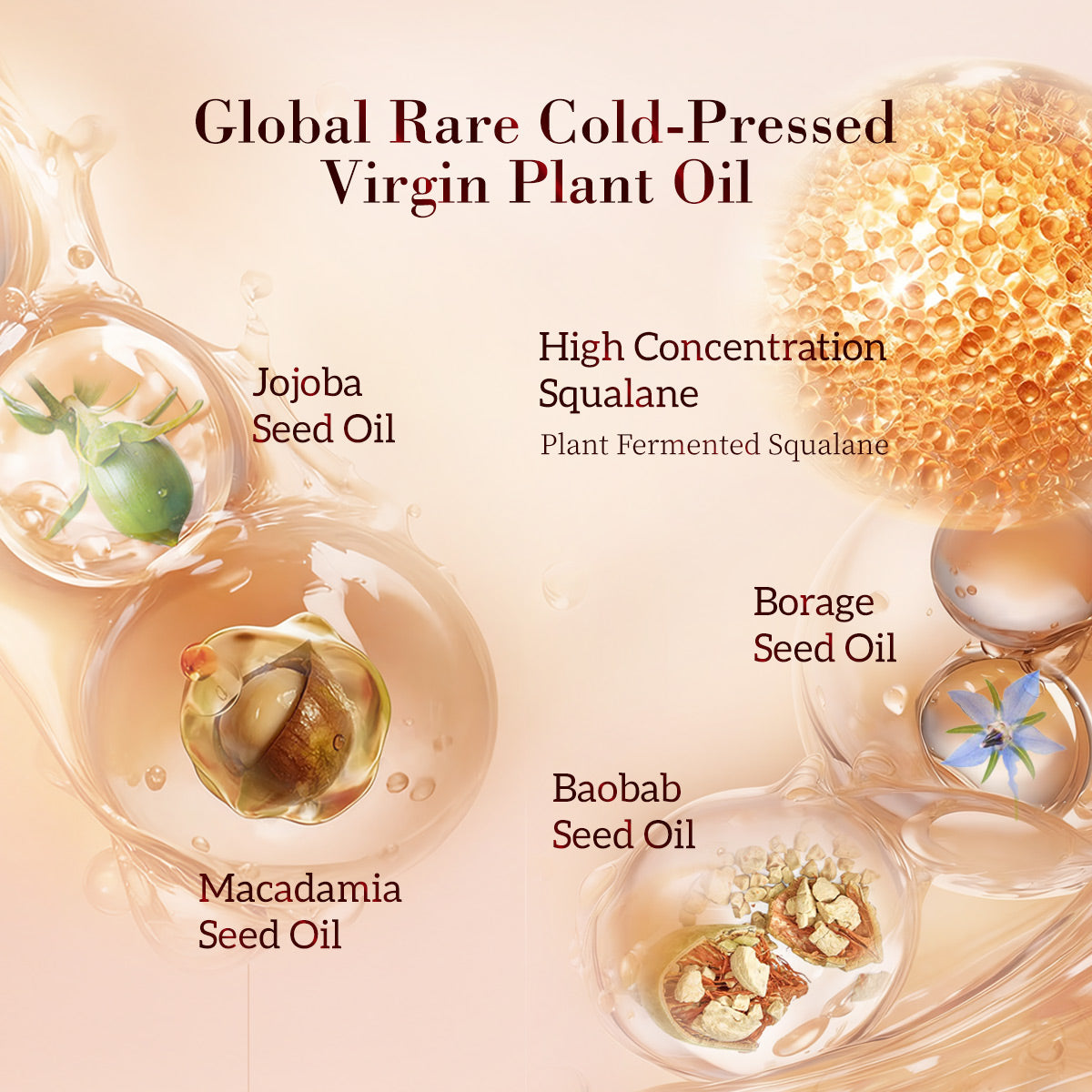 HKH Plant Retinol Vitamin C VC-IP Capsules Brighten Skin Fade Dark Spots Even Skin Tone