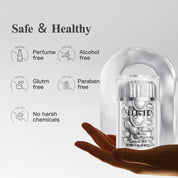 Capsules de sérum triple vitamine C pour le visage : correction des taches brunes avec camélia et niacinamide VE. Sérum anti-âge pour femmes - 28 capsules pour raffermir la peau relâchée et atténuer les ridules.